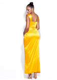 ZARAH YELLOW HIGH SLIT CORSET