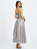 PALMER SILVER GLITTER MAXI DRESS