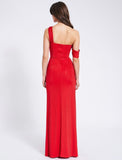 PAGET RED HIGH SLIT GOWN LONG DRESS