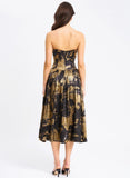 SAANVI STRAPLESS MIDI DRESS