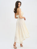 IDRA LACE SLEEVELESS CROCHET MIDI DRESS