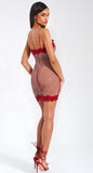 VDAY MESH MINI DRESS