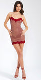 VDAY MESH MINI DRESS