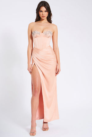 BLUSH CRYSTAL GOWN