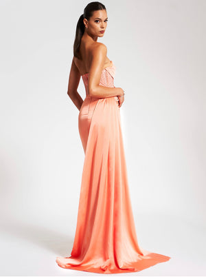 CORAL CRYSTAL GOWN