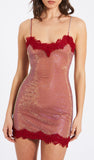 VDAY MESH MINI DRESS
