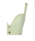 PISTACHIO GREEN PLEATED DRESS