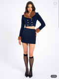 NAVY BLUE WOOL SET