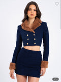 NAVY BLUE WOOL SET