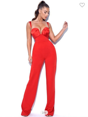CHI TOWN RED JUMPSUIT