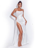 HOLLY WHITE CRYSTALLINE GOWN