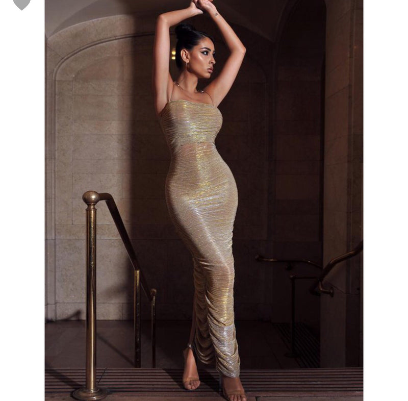 DRIPPING IN GOLD DRESS